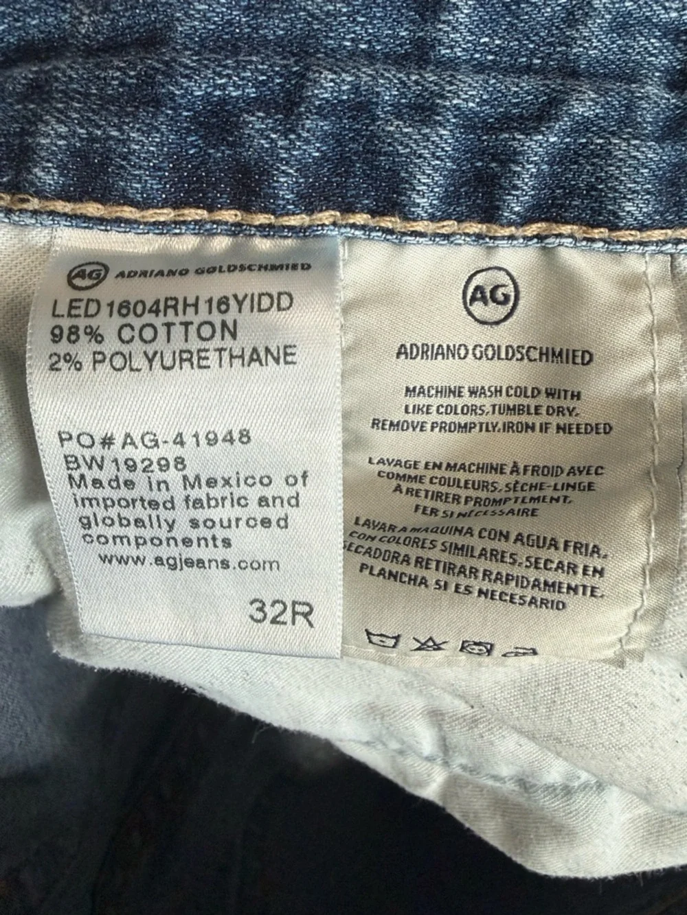 Adriano‎ Goldschmied Nikki shorts light blue distressed denim wash Size 32